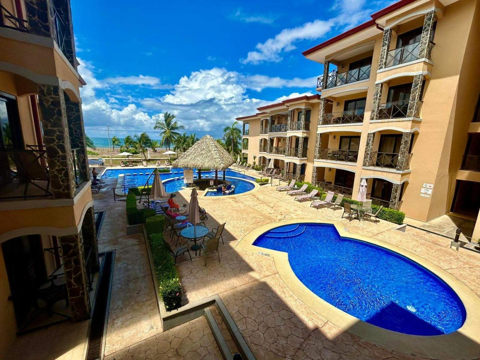 Apartamento De Lujo Las 3 Gotas Jaco, Frente Al Mar Con Vista A La Playa מראה חיצוני תמונה